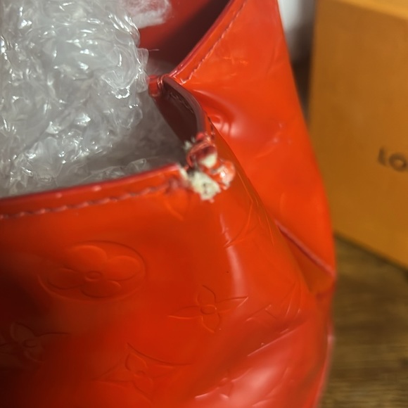 LOUIS VUITTON Vernis Red Reade PM M91088 used - Picture 8 of 16